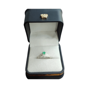 Anillo de plata con esmeralda Origen