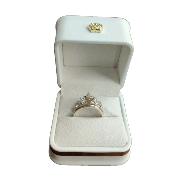 Anillo de plata con oro laminado 15 años - Image 2